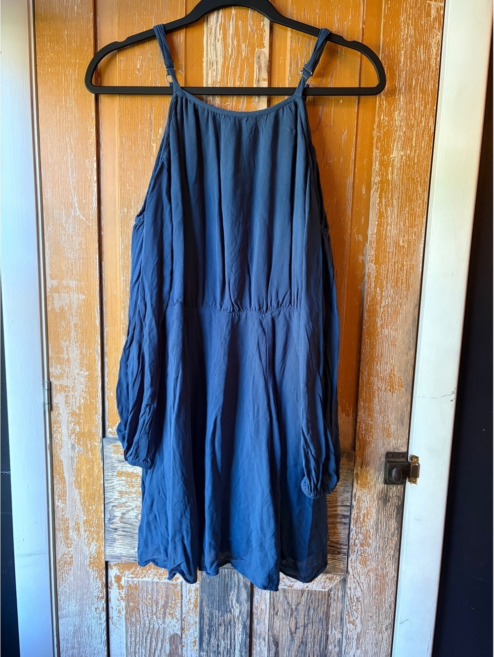 Reformation blue sleeveless strappy mini dress